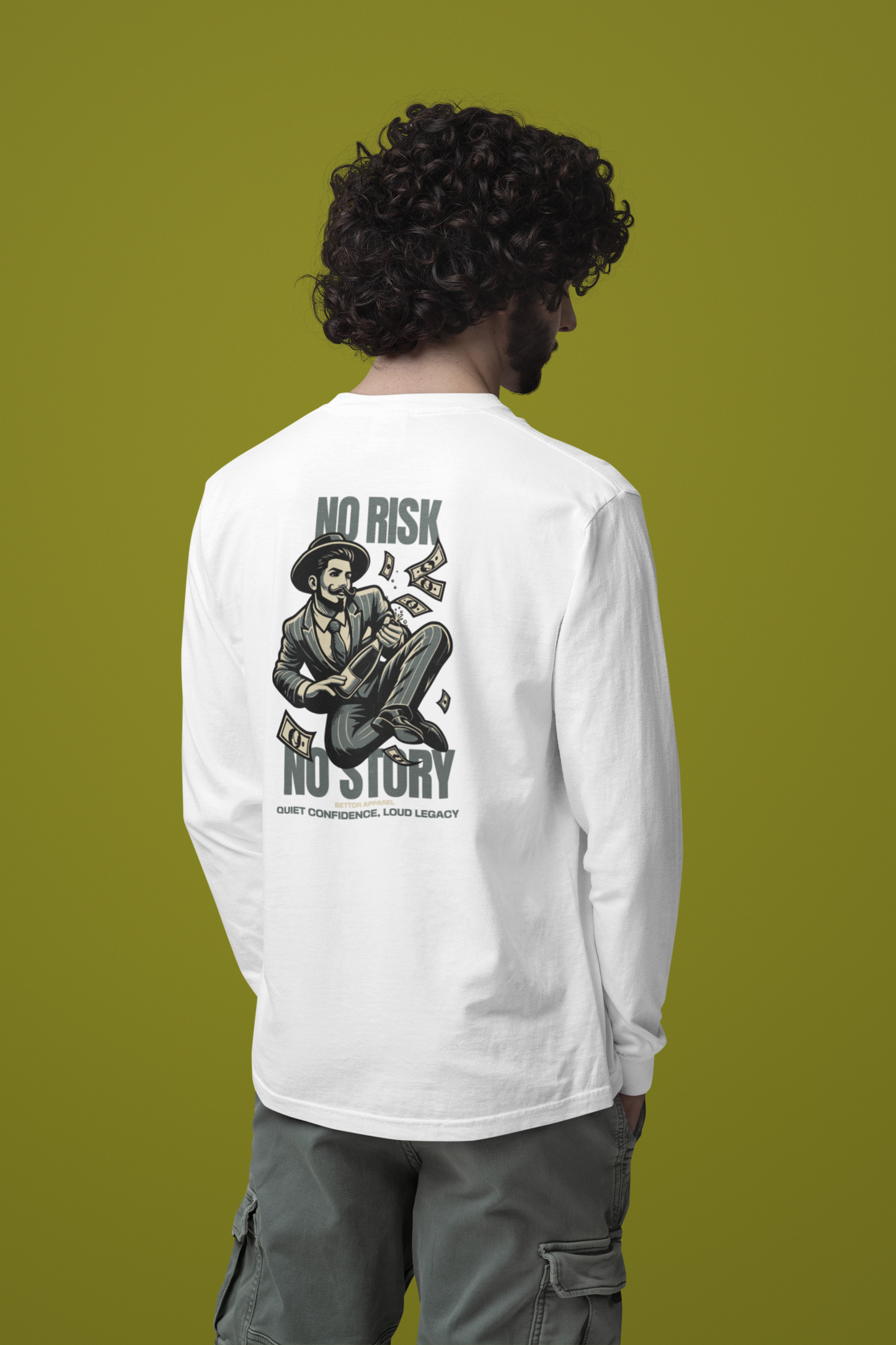 No Risk No Story Long Sleeve T-Shirt - Bettor Apparel