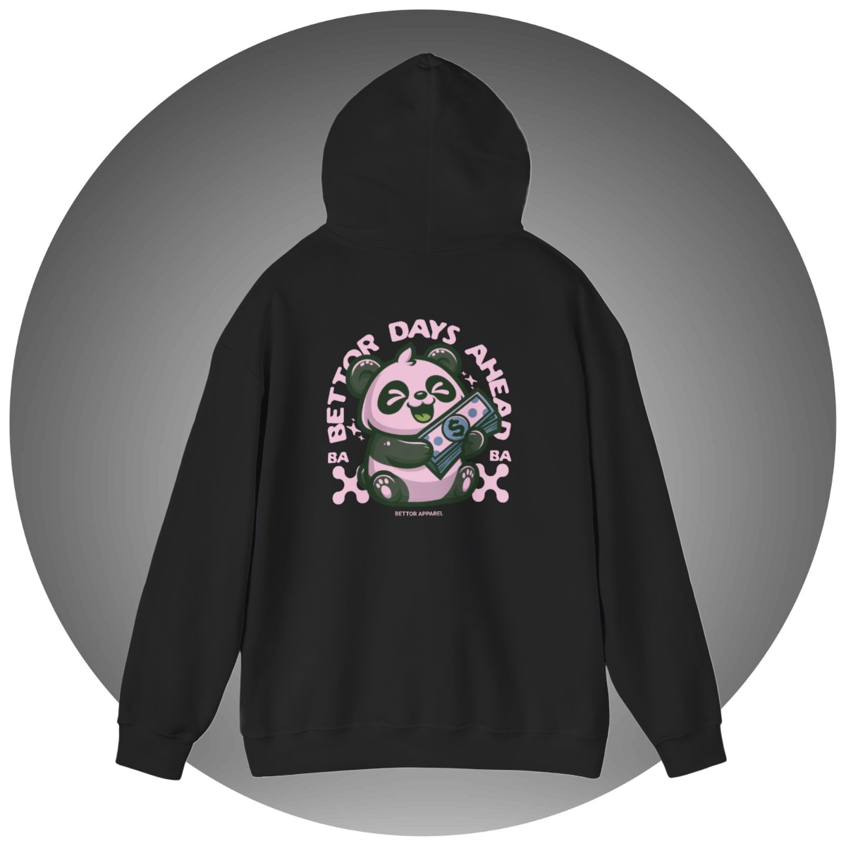 Bettor Days Ahead Panda Hoodie - Bettor Apparel