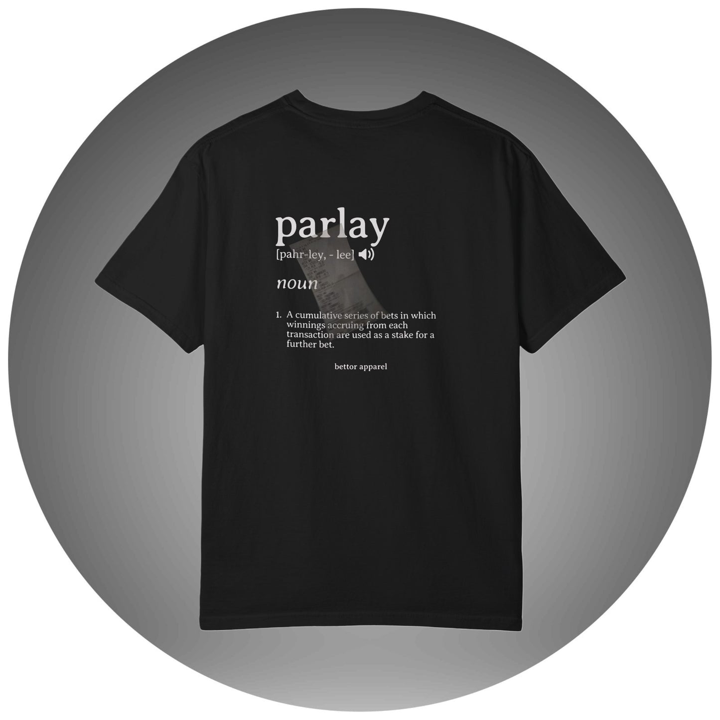 Parlay Definition T-Shirt - Bettor Apparel