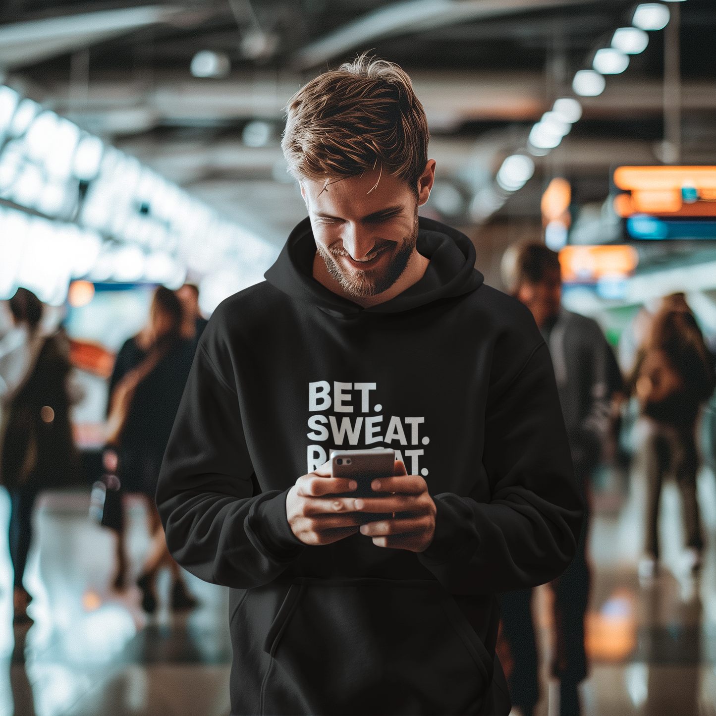 Bet. Sweat. Repeat. Hooide - Bettor Apparel
