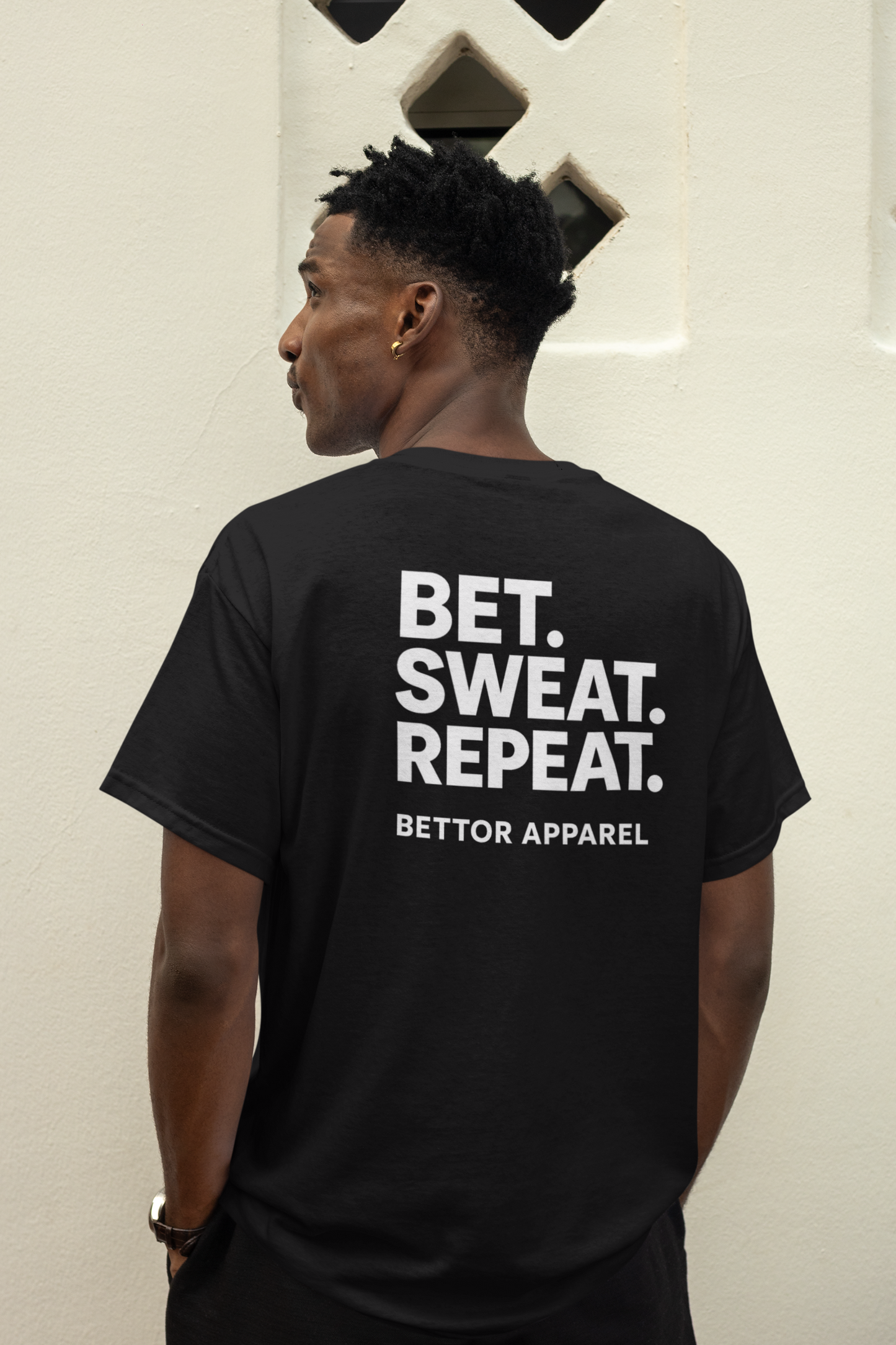 Bet. Sweat. Repeat. T-shirt - Bettor Apparel