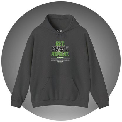 Bet. Sweat. Repeat. Green Edition Hoodie - Bettor Apparel